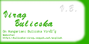 virag bulicska business card